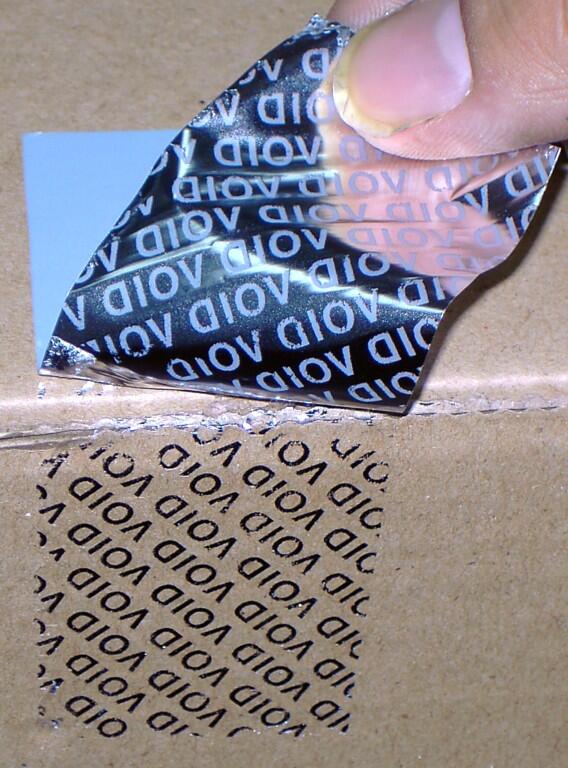 Custom printed anti-tampering tape 60mm x 50m image