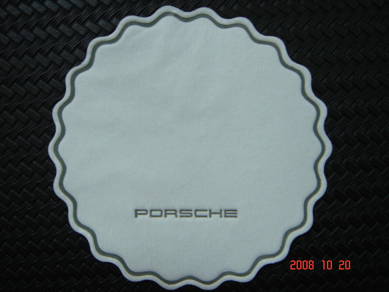 Custom printed / debossed paper coaster 90mm image