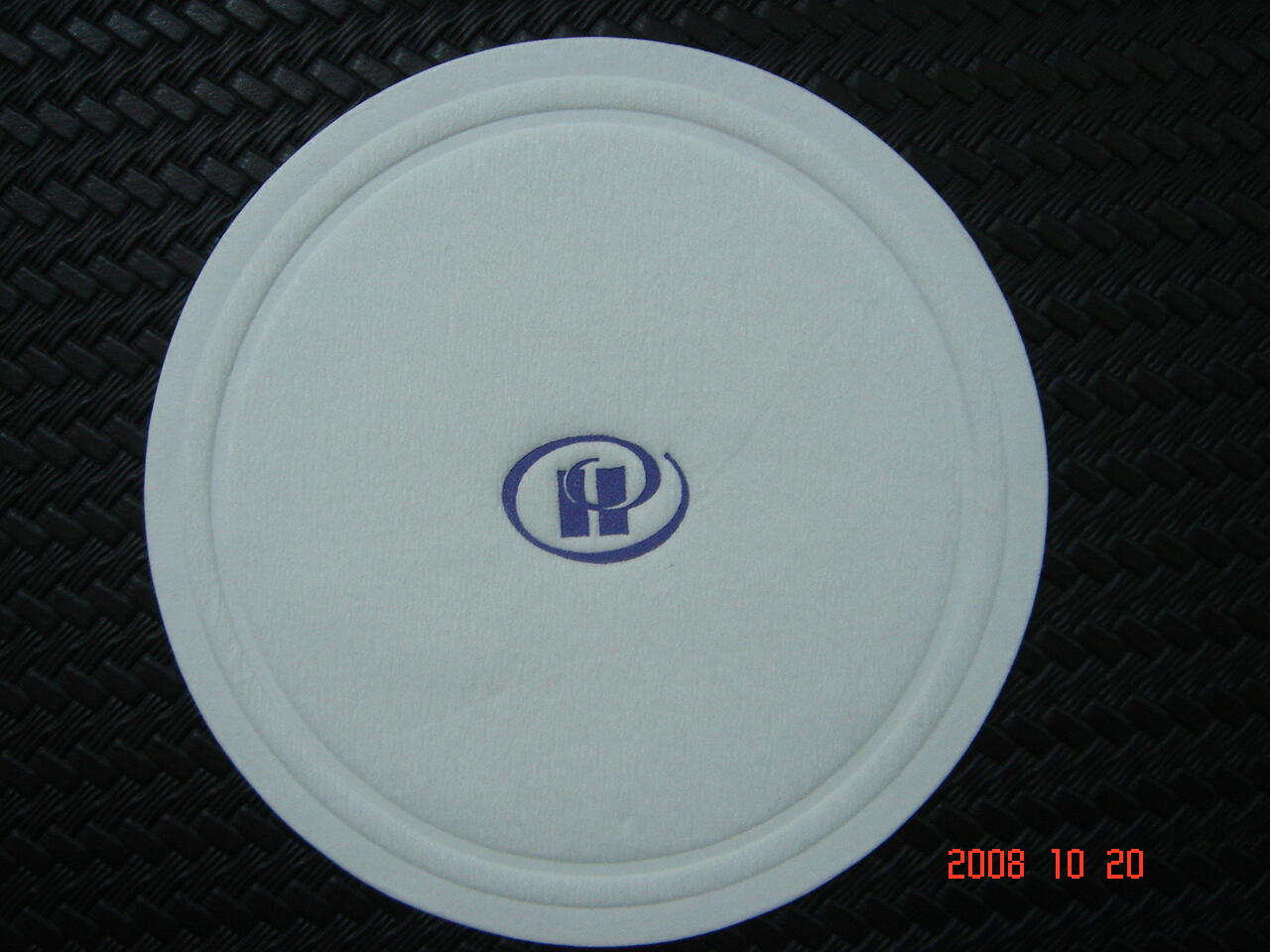Custom printed / debossed paper coaster 85mm image