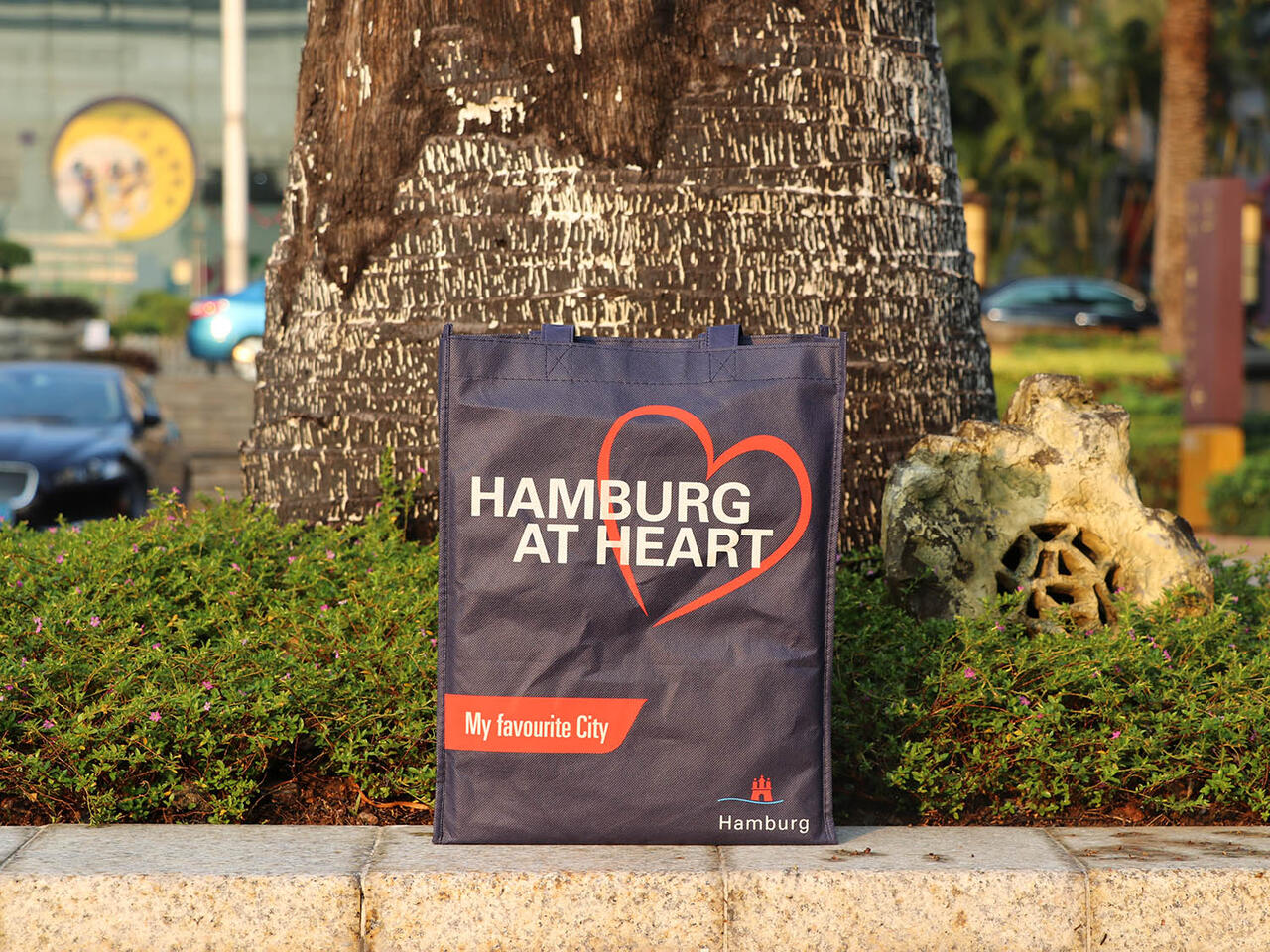 PP non-woven bag 30 x 38h x 7cm with your custom print image