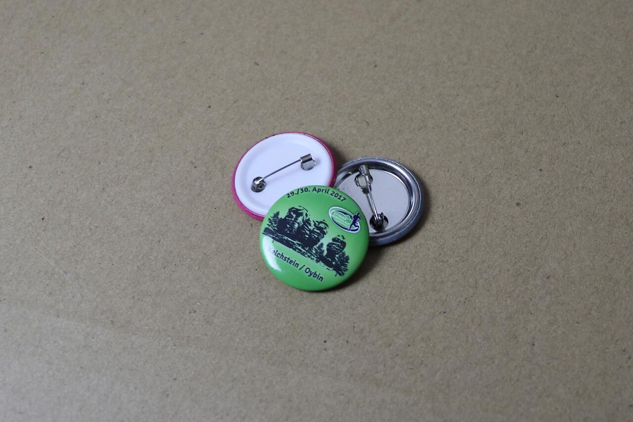 Metal button badge 30mm with custom print image