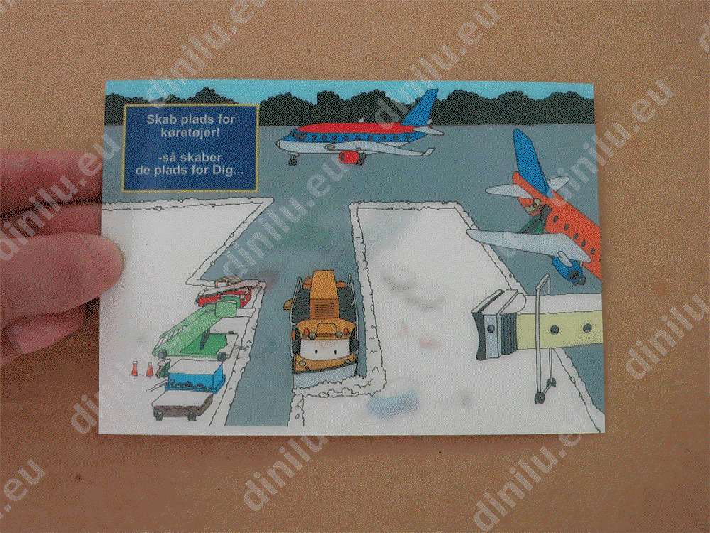 Lenticular postcard, 105x148mm (A6) image