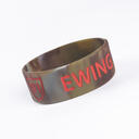 Extra wide silicone wristbands (25mm) with custom artwork image