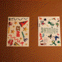 Fake tattoo A5 size (210x148mm) with custom print image