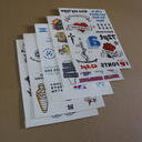 Fake tattoo A5 size (210x148mm) with custom print image