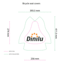Polyester bike seat covers with custom print image