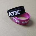 Extra wide silicone wristbands (25mm) with custom artwork image