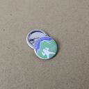 Metal button badge 25mm with custom print image