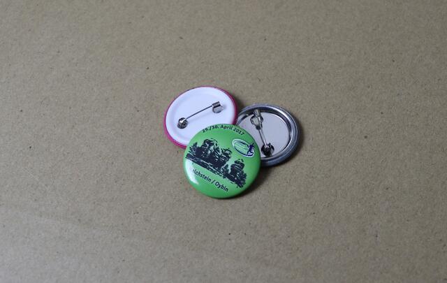 Metal button badge 30mm with custom print image