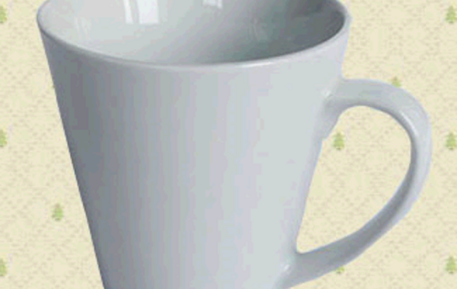 Custom logo ceramic mug 9x6x10cm image