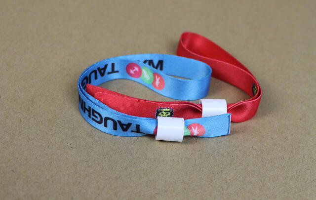 Woven festival wristbands 15mm wide image