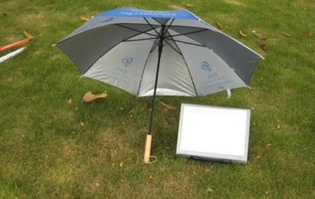 Custom printed straight umbrella 21" image