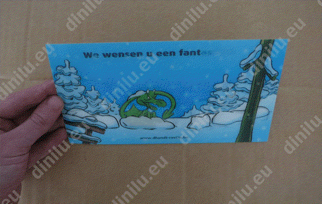 Custom lenticular card, 120x170mm image