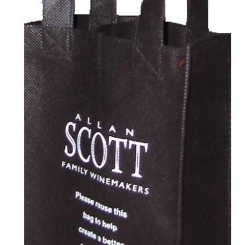 Custom printed PP non-woven wine bag for 2 bottles  image