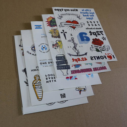Fake tattoo A5 size (210x148mm) with custom print Fake tattoo A5 size (210x148mm) with custom print image