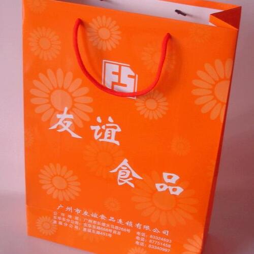 Custom printed paperboard bag 23x7.5x23h cm image