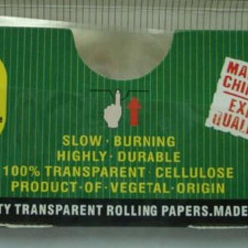 Standard size transparent rolling papers in custom branded packaging (78x36mm) Standard sized transparent rolling papers in custom branded packaging (78x36mm) image