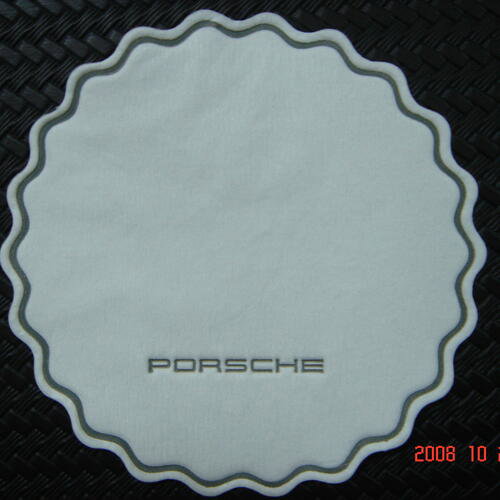 Custom printed / debossed paper coaster 90mm image
