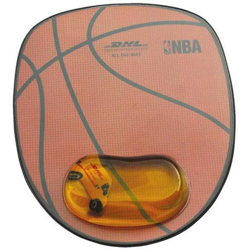 Custom printed mouse pad with floaters in gel wrist rest 240x200x21mm image