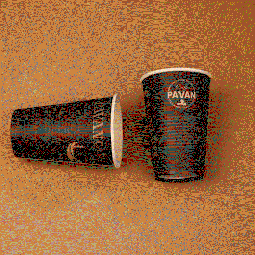 Paper cup 12 oz with custom print and single wall Paper cup 12 oz with custom print and single wall image