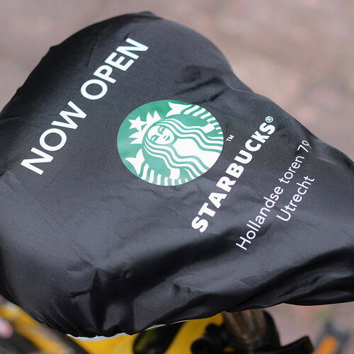 Polyester bike seat covers with custom print Polyester bike seat covers with custom print image